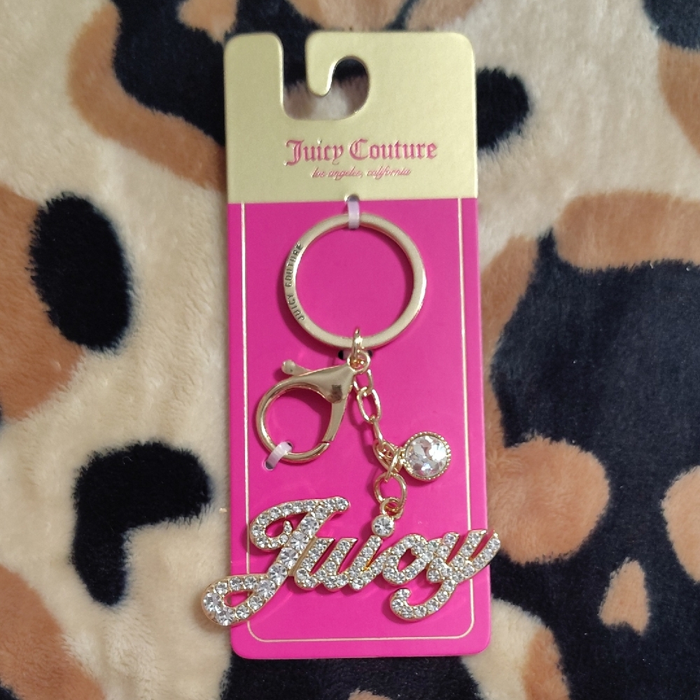 Juicy Couture Gold and Silver Keychain